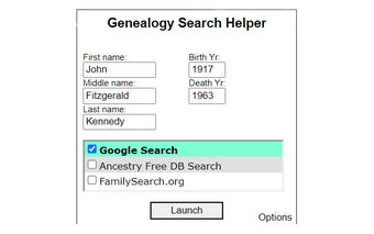 Genealogy Search Helper