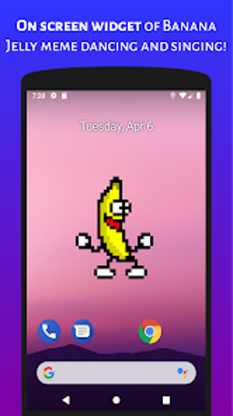 Banana Jelly Dancing Widget