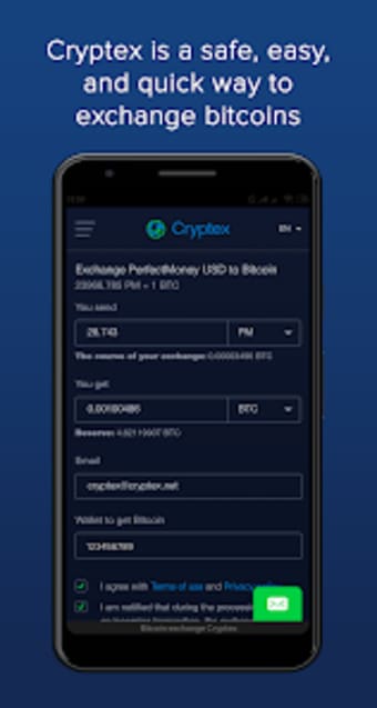Cryptex Exchange - Buy Bitcoin