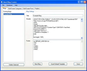 Ideal Blog Creator