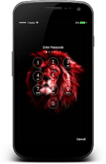 Fingerprint Neon Lock Screen