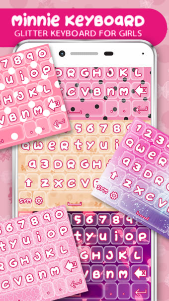 Minnie Glitter Keyboard
