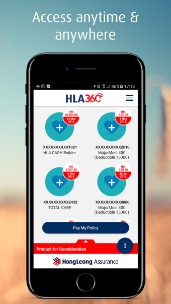 HLA360 app by Hong Leong Assurance