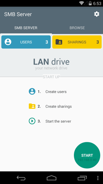 LAN drive - SAMBA Server  Client