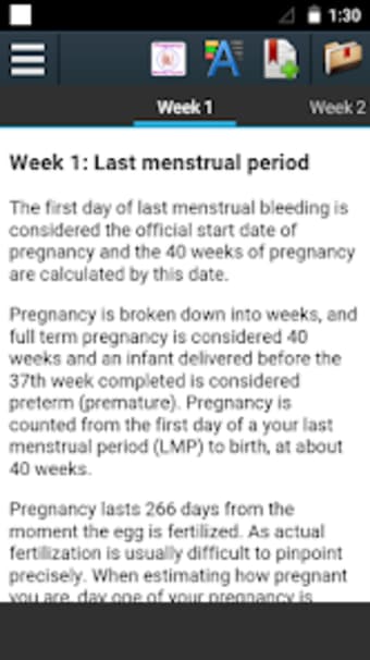 Weekly Pregnancy Cycle