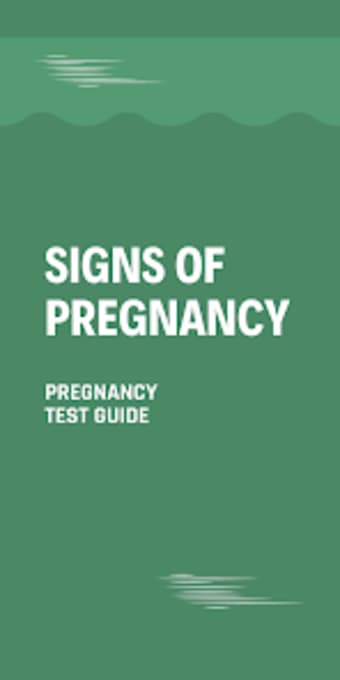 Pregnancy test  kit guide