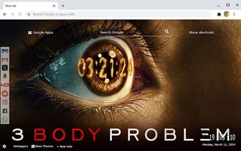 3 Body Problem New Tab Extension