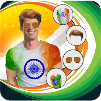 Indian Flag15 Aug Photo Editor - Faceflag Stickers