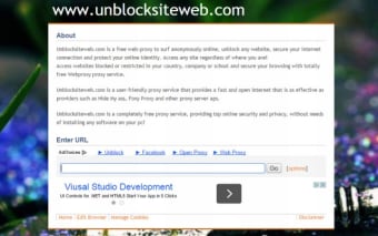 Unblock a web site