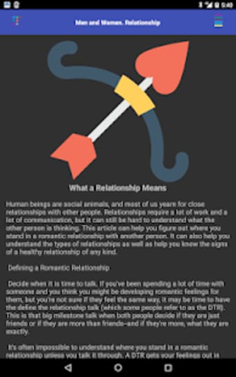 Men and Women. Relationship