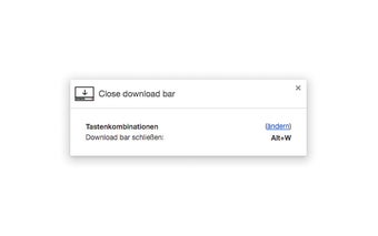 Close download bar