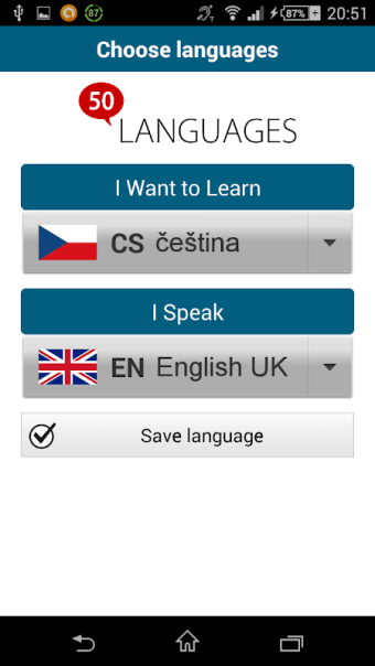 Learn Czech - 50 languages