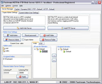 Fastream IQWeb/FTP Server