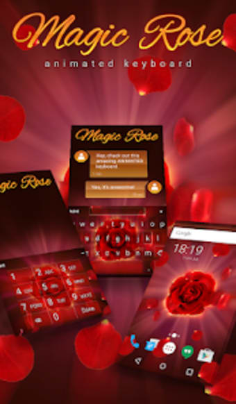 Magic Rose Animated Keyboard