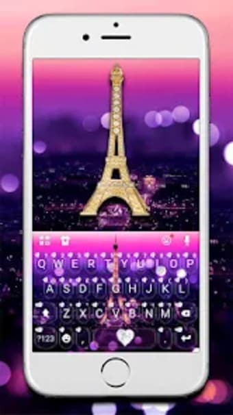 Romantic Paris Night Keyboard