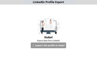 Nubel LinkedIn Profile Importer