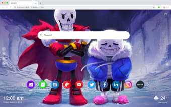 Undertale Hot Games HD New Tabs Theme