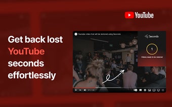 Secondo | Get back lost YouTube seconds