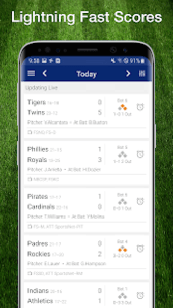 PRO Baseball Live Scores Plays  Stats for MLB