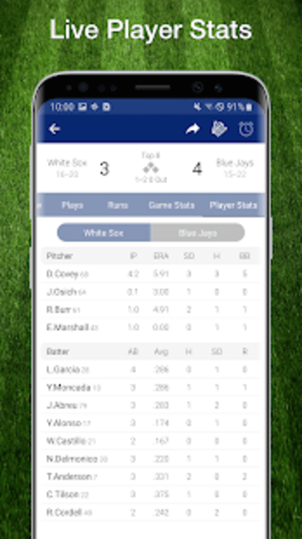 PRO Baseball Live Scores Plays  Stats for MLB