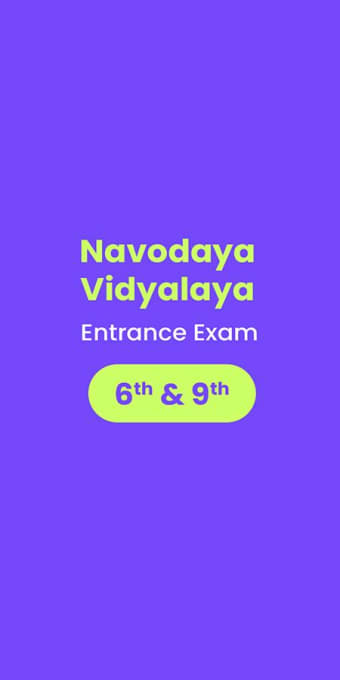 Navodaya Vidyalaya Exam 2022