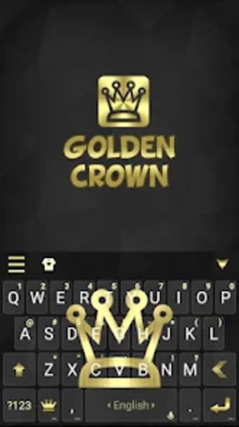 Golden Crown Keyboard Backgrou