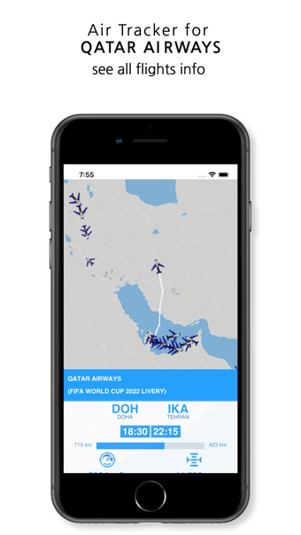 Air Tracker for Qatar Airways