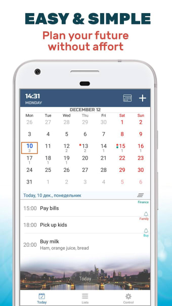 TimeToDo: Calendar and To-Do List with Reminder