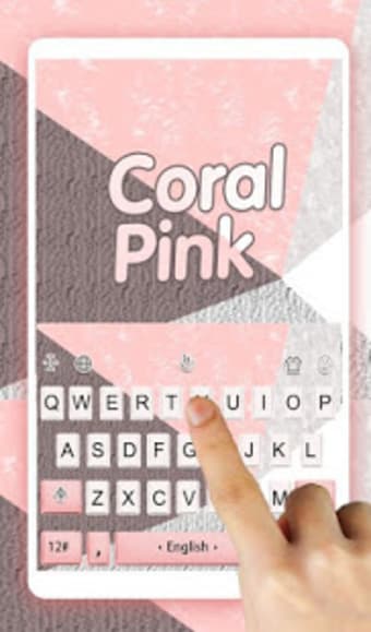Coral Pink Keyboard Theme