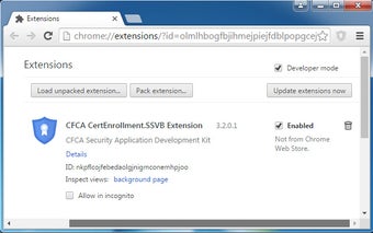 CFCA CertEnrollment.SSVB Extension