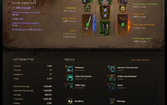 Diablo 3 Profile with commas