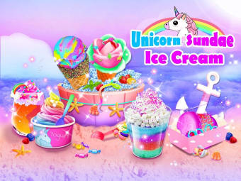 Unicorn Ice Cream Sundae - Ice Desserts Maker