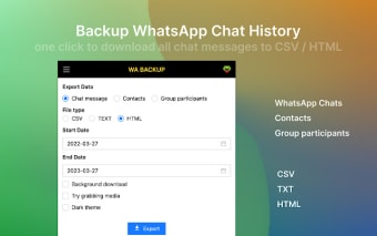 Backup WhatsApp Chats