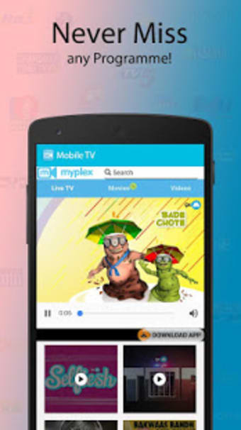 Mobile TV: Live TV Shows Movies News  much more