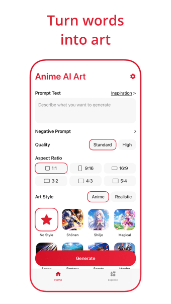 Anime AI Art Image Generator