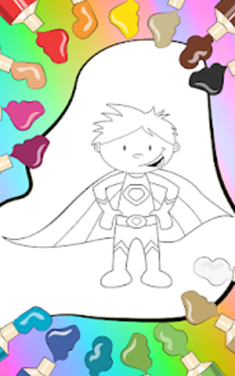 Super Heroes Coloring