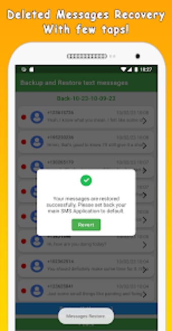 Recover deleted text messages