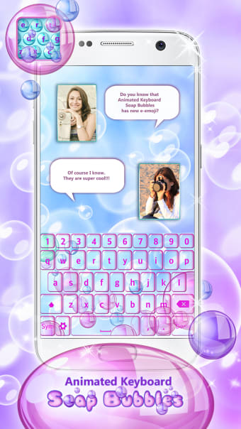 Animated Keyboard Soap Bubbles