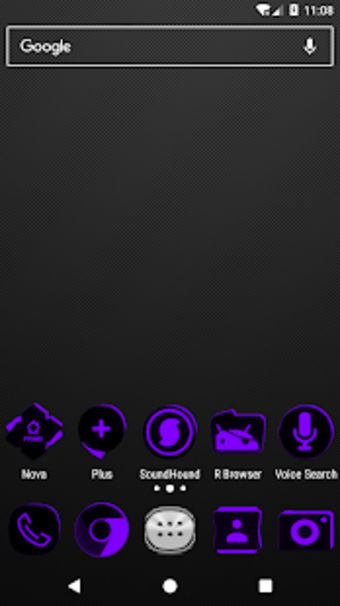 Flat Black and Purple Icon Pack Free