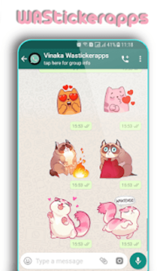 WAStickerApps: Cute Cats Sticker