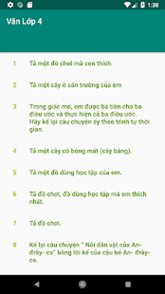 Những bài văn hay lớp 4