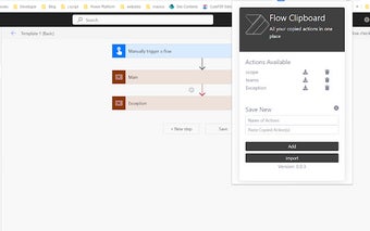 Power Automate Flow Clipboard