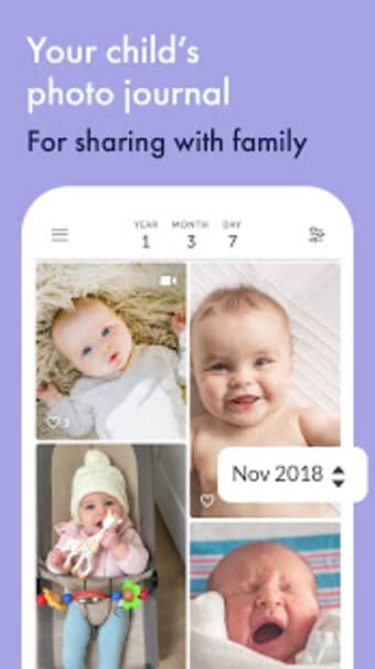 Lifecake - Baby milestone  private photo album