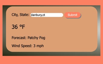 Find weather for state/city