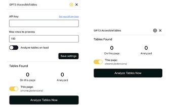 GPT3 Accessible Tables