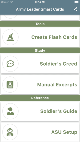 Army Leader Smart Cards