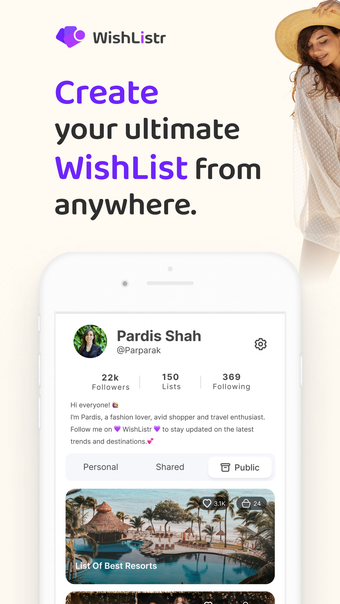 Wishlistr App