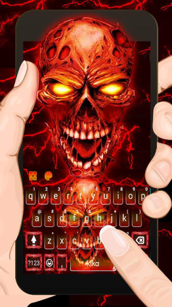 Horror Lightning Devil Keyboard Theme