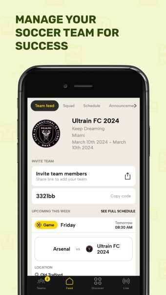 Ultrain: Sport Team Manager