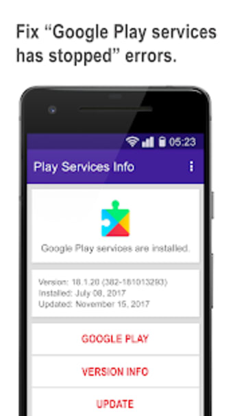 Update For Play Services